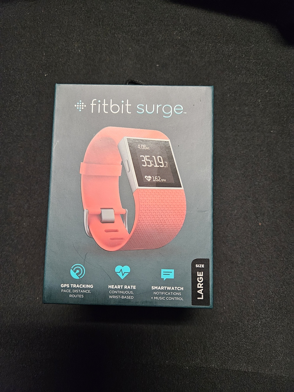 Fitbit Surge Fitness Super Watch With Heart Rate Monitor Tangerine - large